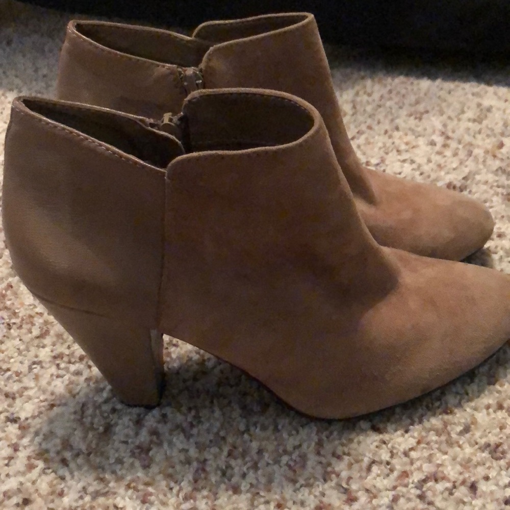 Nude color booties